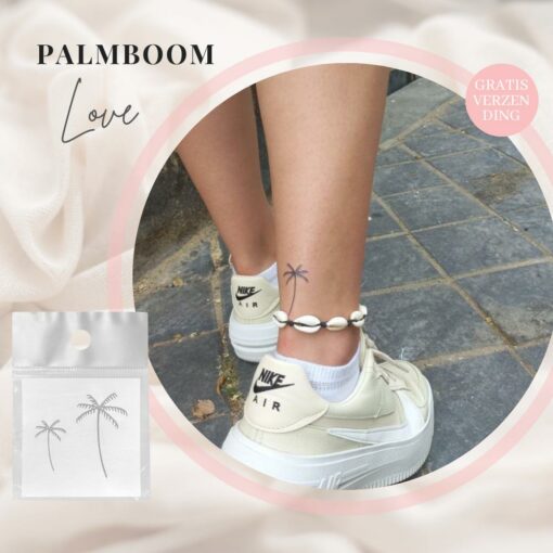 Palmboom foto tijdelijke tattoo