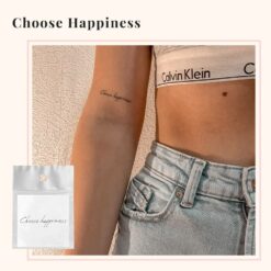 Tijdelijke Tattoo Choose Happiness