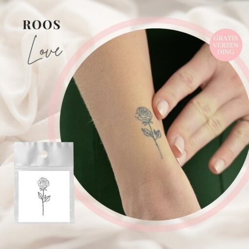 Tijdelijke Tattoo Roos 1