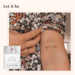 Tijdelijke Tattoo let it be
