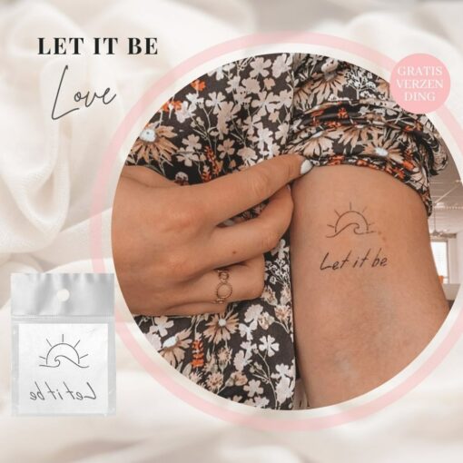 Tijdelijke Tattoo let it be V2