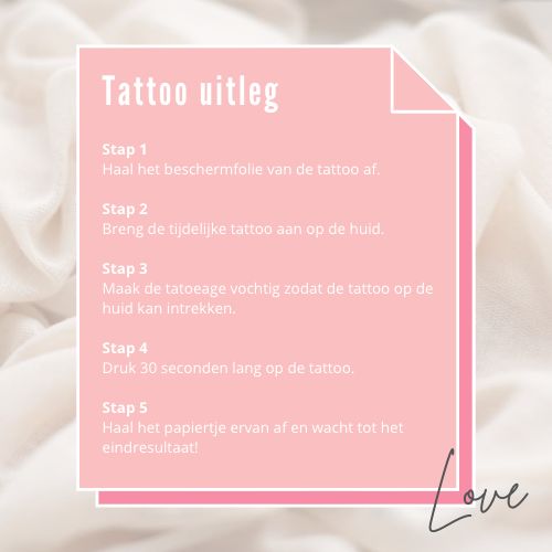 Hoe breng je tijdelijke tattoo aan