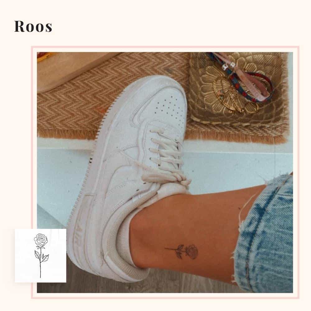 Tijdelijke Tattoo Roos