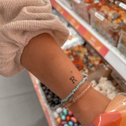 Temporär tatuering bokstav 3