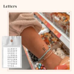 Tatouage temporaire lettres