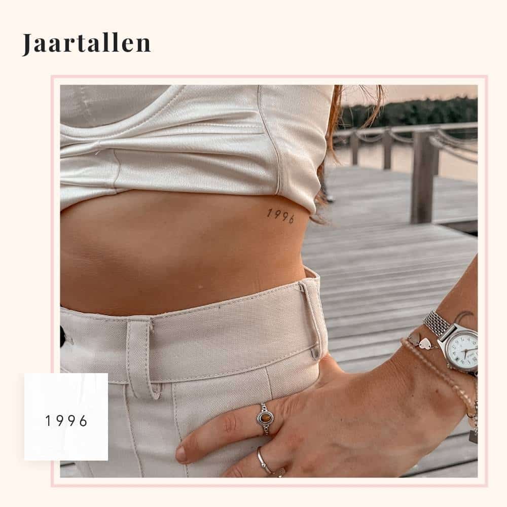 Tijdelijke tattoo jaartallen