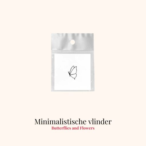 Tijdelijke Tattoo Vlinder minimalistisch product
