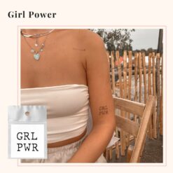Tijdelijke Tattoo girl power