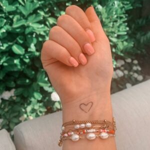 Tijdelijke Tattoo hartje V2
