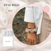 Tijdelijke Tattoo stay wild 3