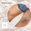 Tijdelijke Tattoo wijnglazen