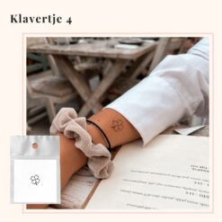 Tijdelijke Tattoo klavertje 4