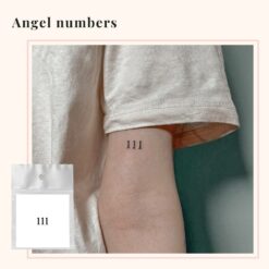 Tijdelijke tattoo Angel numbers 1