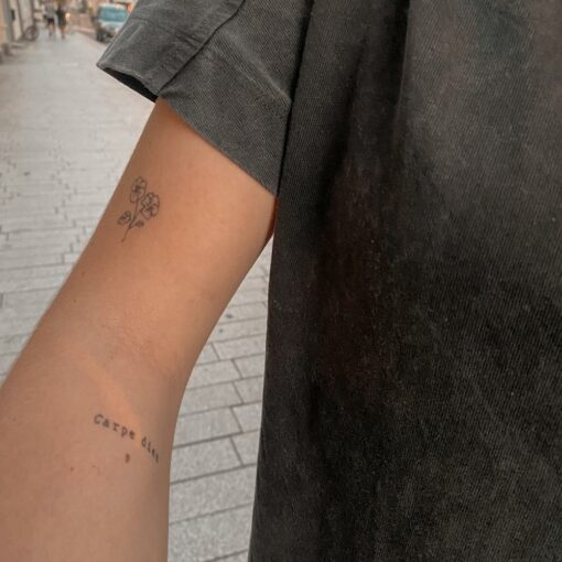 Tijdelijke tattoo carpe diem 2