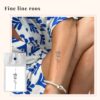 Tijdelijke tattoo roos product
