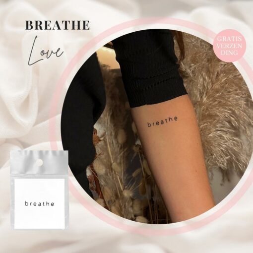 Tijdelijke Tattoo breathe 1