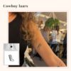 Tijdelijke Tattoo cowboy laars