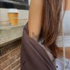 Temporär tatuering fjäril minimalistisk 2