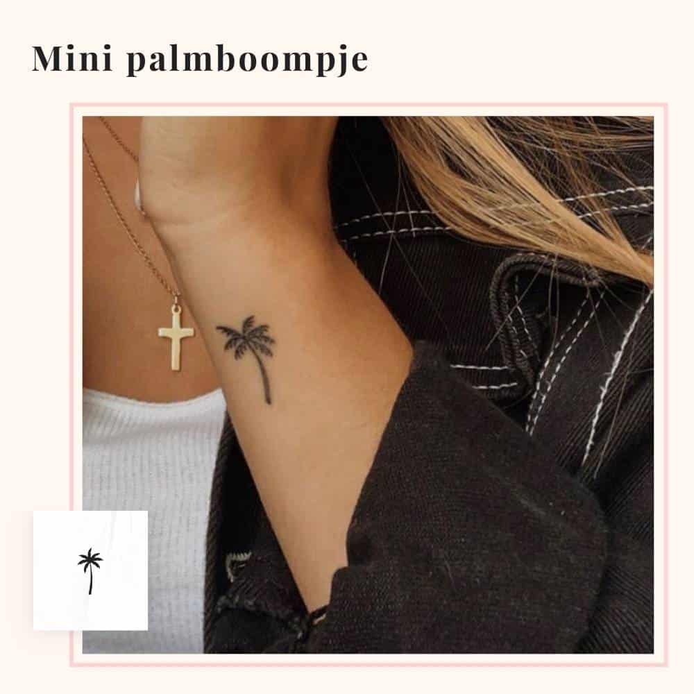 Tijdelijke tattoo palmboompje