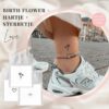 Tattoo bundel birth flower sterretje hartje