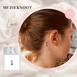 Tijdelijke Tattoo Muzieknoot