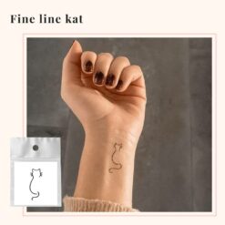 Tijdelijke Tattoo kat