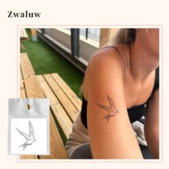 Tijdelijke Tattoo zwaluw