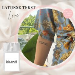 Latijnse tekst tattoo