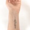 Tijdelijke Tattoo unalome (2)
