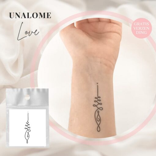 Tijdelijke Tattoo unalome groot