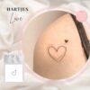 Tijdelijke tattoo hartjes 1