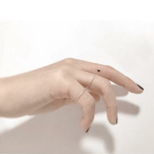 Tijdelijke tattoo mini hartje 2