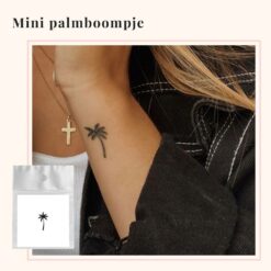 Tijdelijke tattoo mini palmboompje