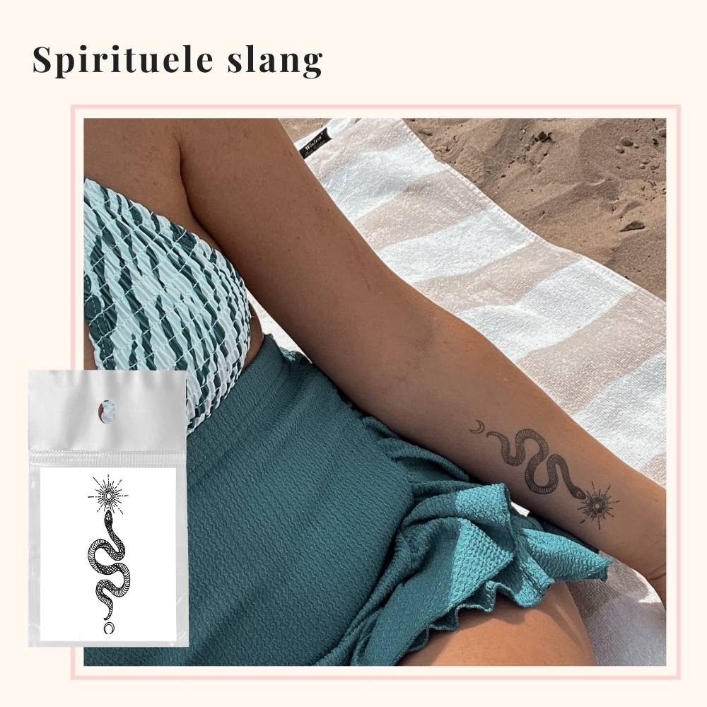 Tijdelijke tattoo spirituele slang