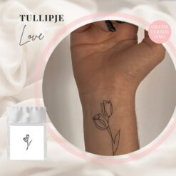 Tijdelijke tattoo tullipje 1