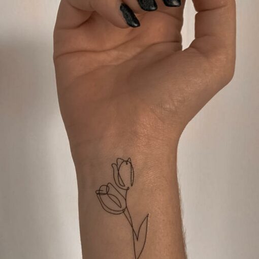 Tatouage temporaire tulipe 2