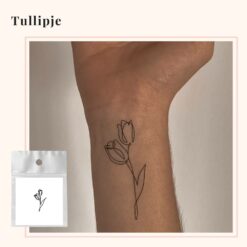Tijdelijke tattoo tullipje