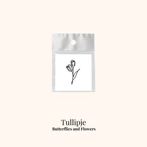 Tijdelijke tattoo tullipje
