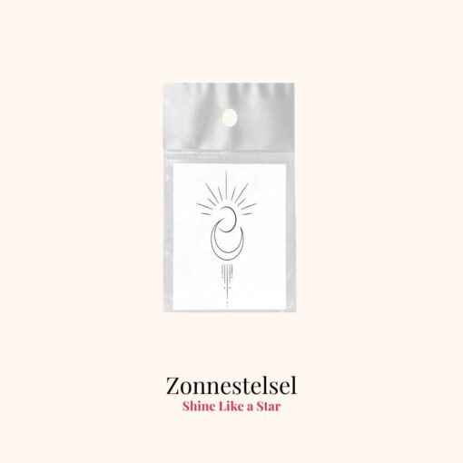 Tijdelijke tattoo zonnestelsel product