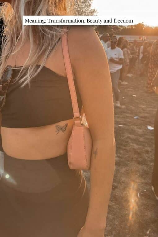 Temporary tattoo butterfly flowers meaning