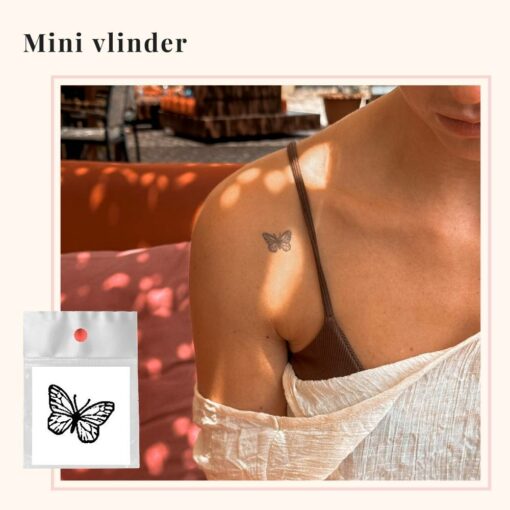 Tijdelijke Tattoo mini vlinder
