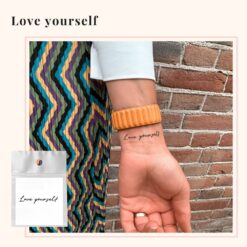 Tijdelijke Tattoo love yourself