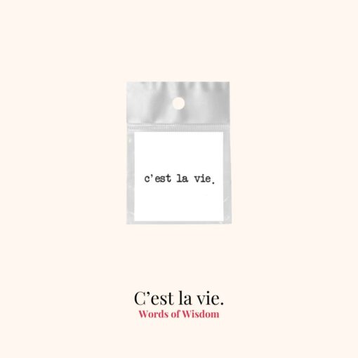 Tijdelijke tattoo cest la vie