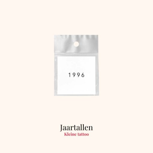 Tijdelijke tattoo jaartallen product
