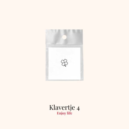 Tijdelijke tattoo klavertje 4 product
