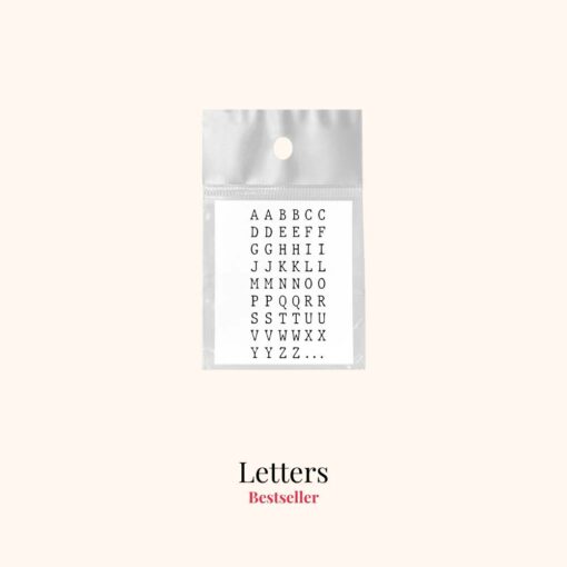 Tijdelijke tattoo letters product