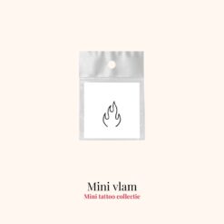 Tijdelijke tattoo mini vlam