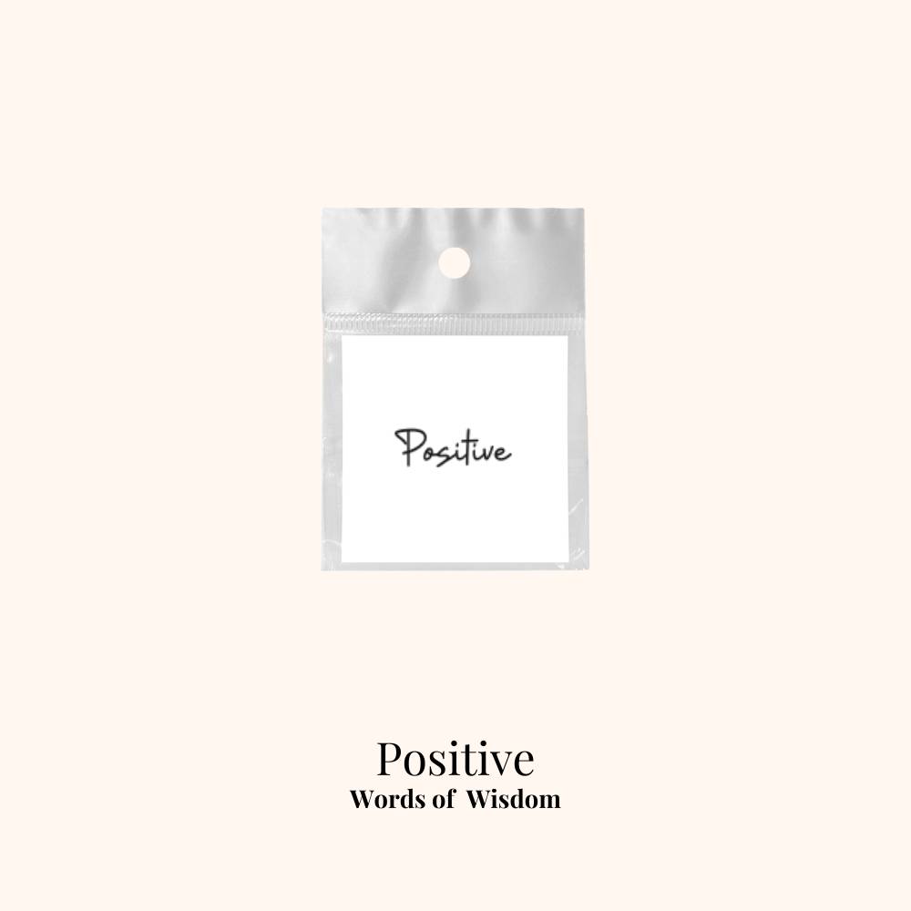 Tijdelijke tattoo positive tekst