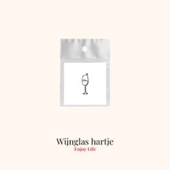 Tijdelijke tattoo wijnglas hartje product